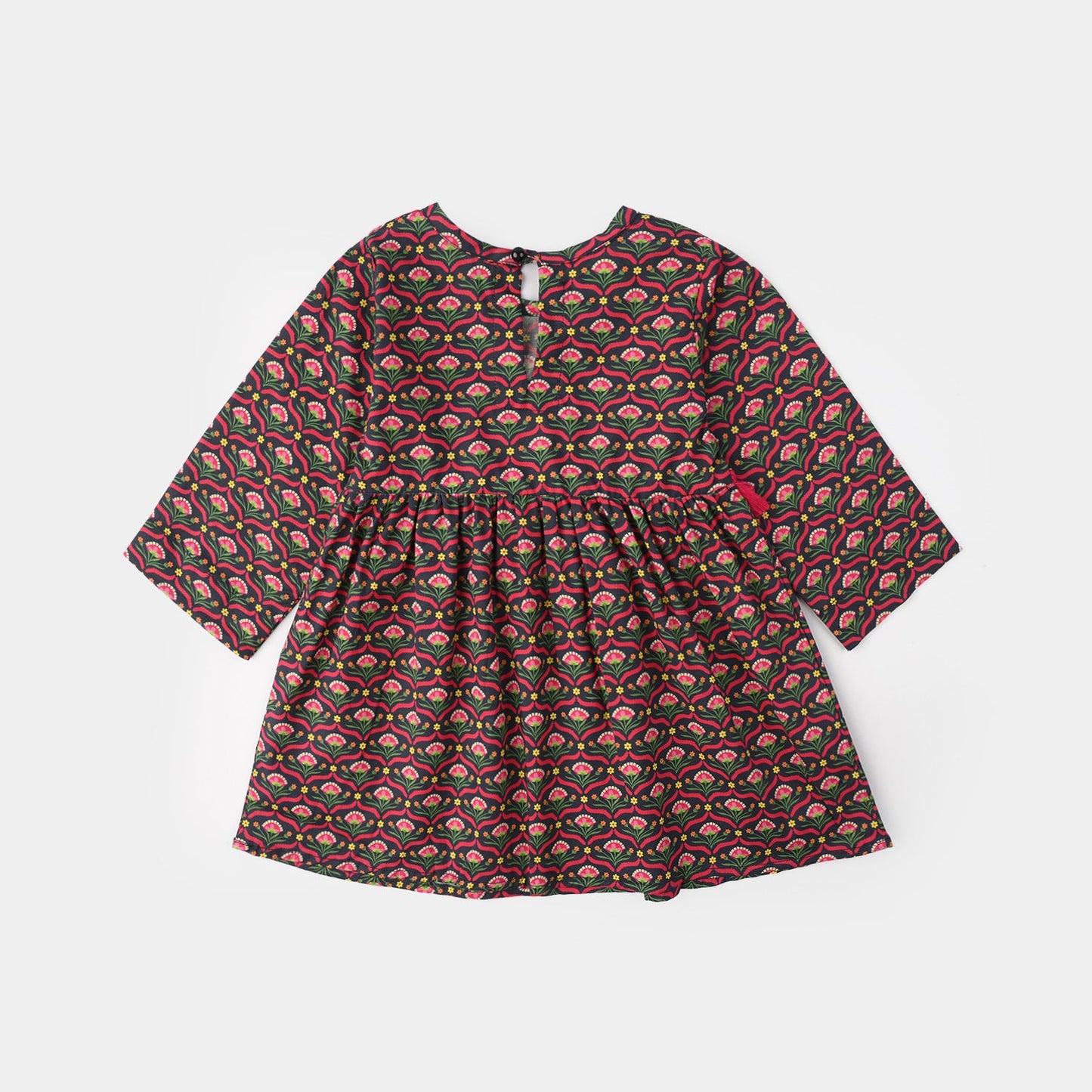Infant Girls Cotton Printed 2-Pcs Suit - Multi