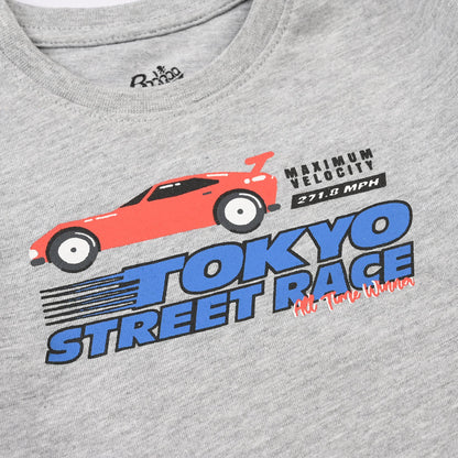 Infant Boys Jersey/Terry T-Shirt (Tokyo) – Grey