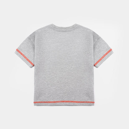 Infant Boys Jersey/Terry T-Shirt (Tokyo) – Grey