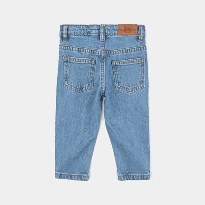 Infant Boys Denim Stretch Denim Pant Little Dino-LT.Blue