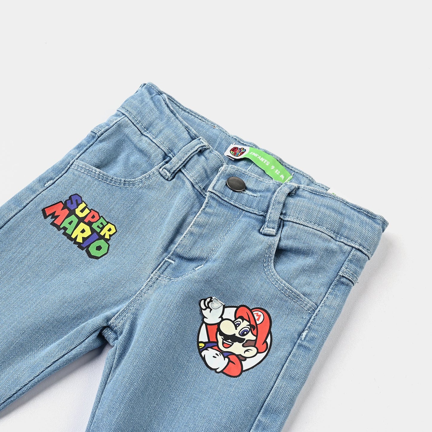 Infant Boys Denim Stretch Pant-Light Blue