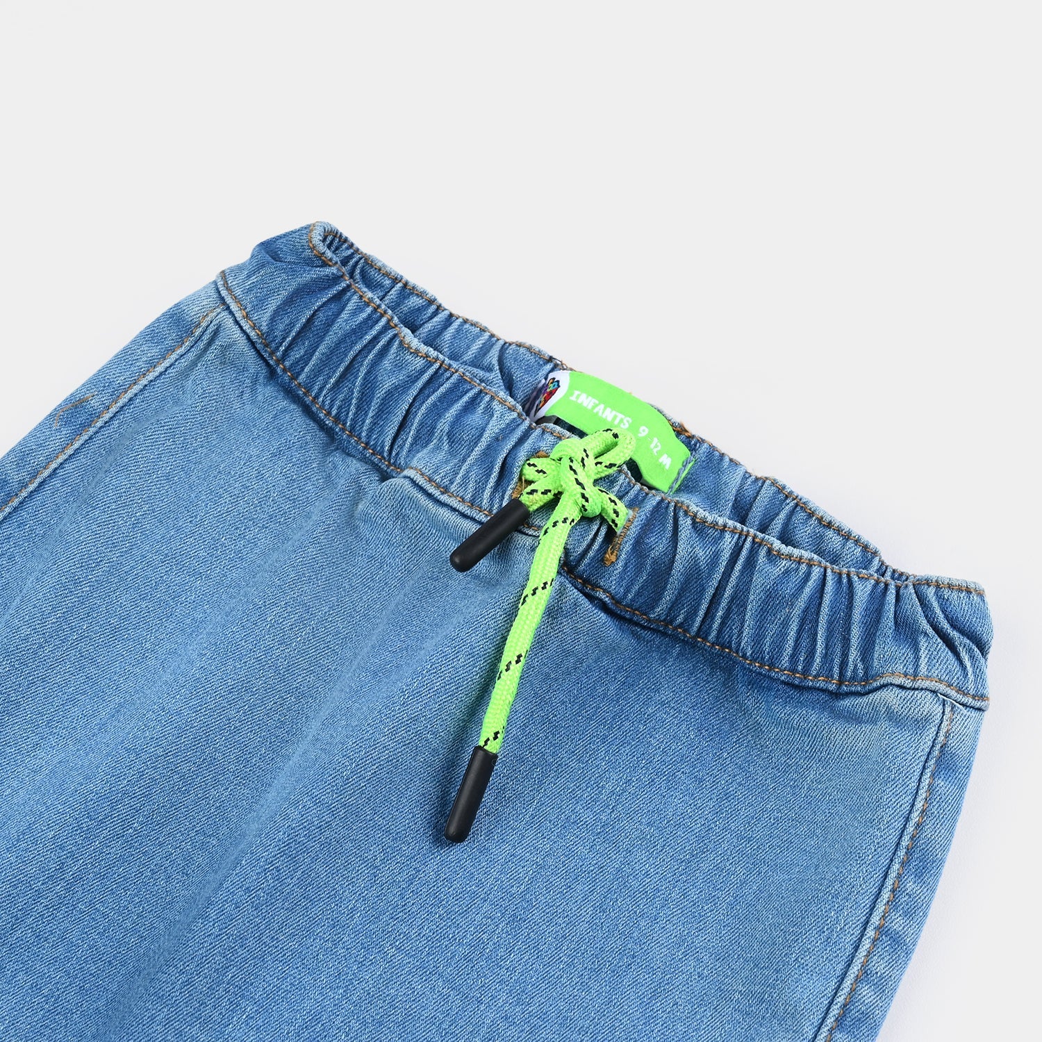 Infant Boys Denim Stretch Pant Be Happy-Ice Blue