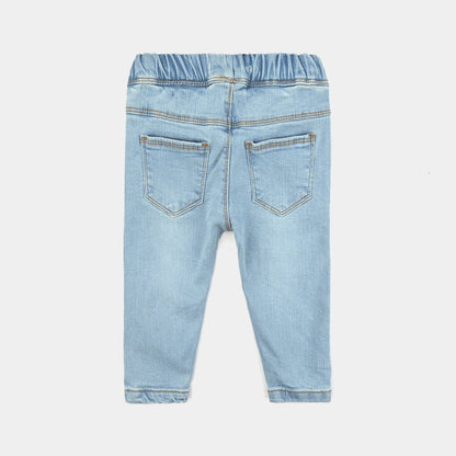 Infant Boys Denim Stretch Pant Lion-Light Blue