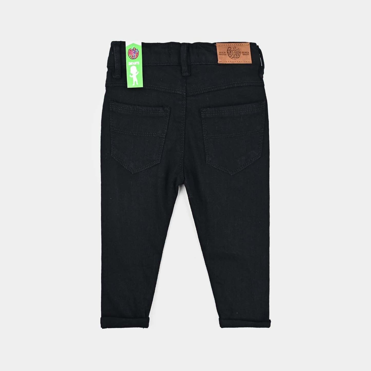 Infant Boys Denim Stretch Pant-BLACK