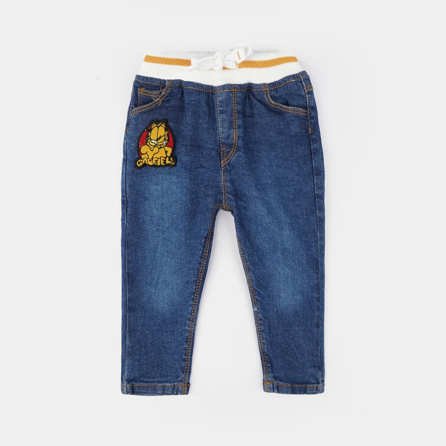 Infant Boys Denim Stretch Pant-DARK BLUE