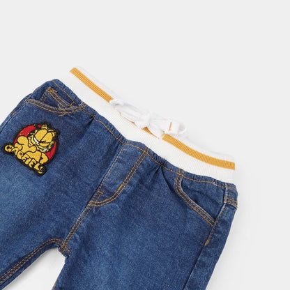 Infant Boys Denim Stretch Pant-DARK BLUE