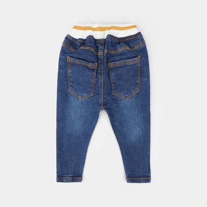 Infant Boys Denim Stretch Pant-DARK BLUE