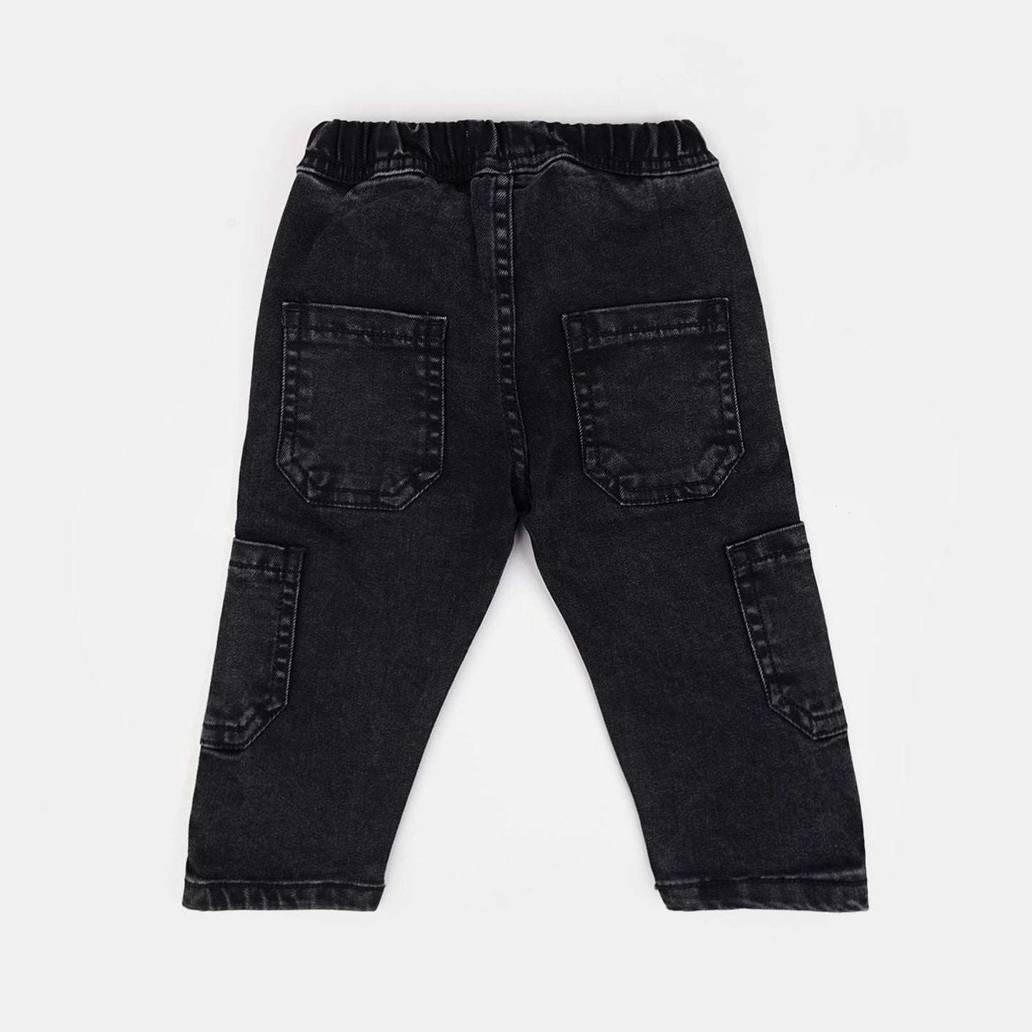 Infant Boys Denim Stretch Pant - Black