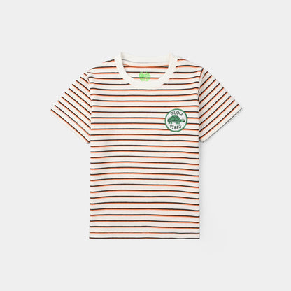 Infant Boys Yarn Dyed T-Shirt - White