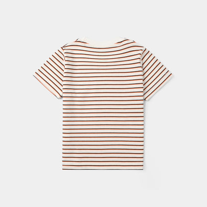 Infant Boys Yarn Dyed T-Shirt - White