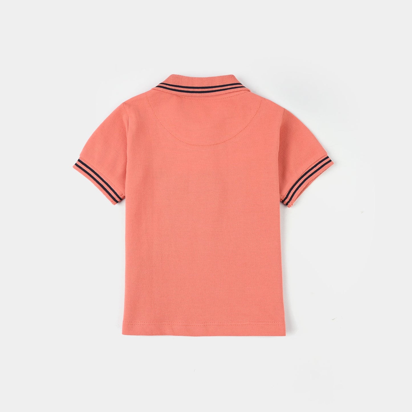 Infant Boys Cotton PK Polo (Beach Surfing) – Terra Cotta