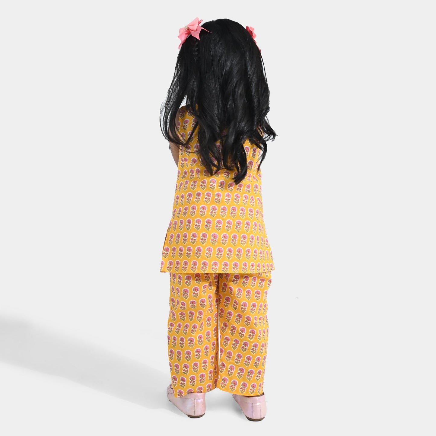 Infant Girls Cotton Printed 2Pcs Daffodil - Multi