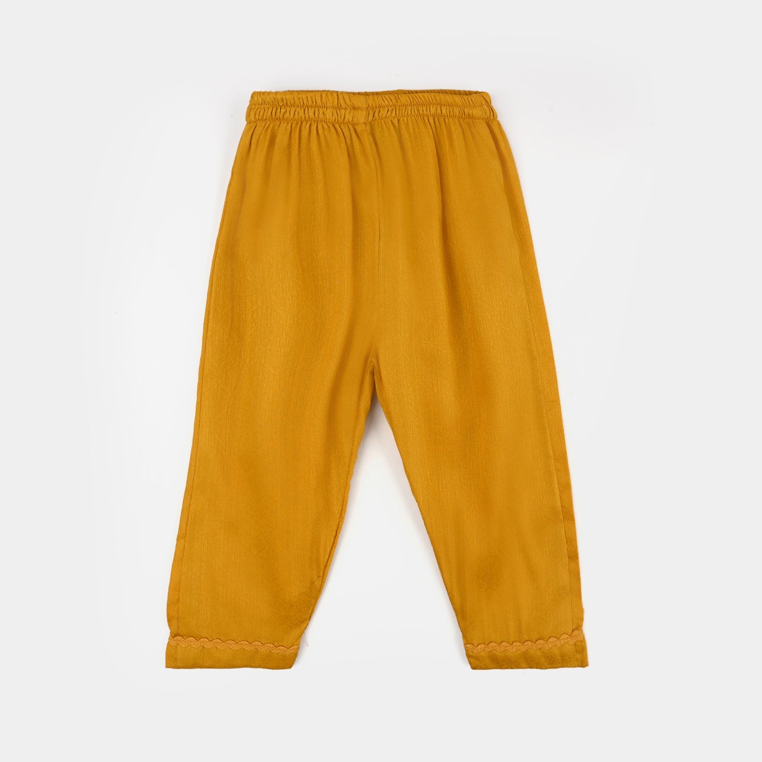 Infant Girls Cotton Jacquard Emb 2Pcs Little Diva-Mustard