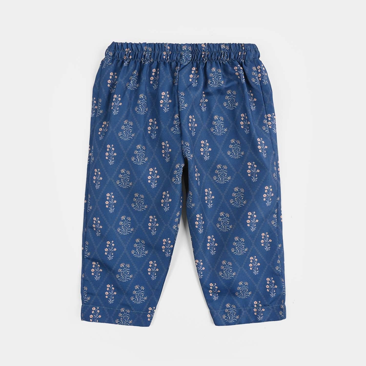 Infant Girls Poly Lawn Printed 2Pcs Rangrez-Blue